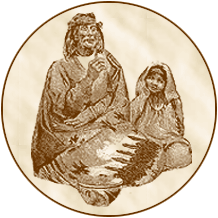 Picture of Father Telling a Story to His Daughter