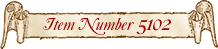 Item Number 5102