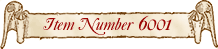 Item Number 6001